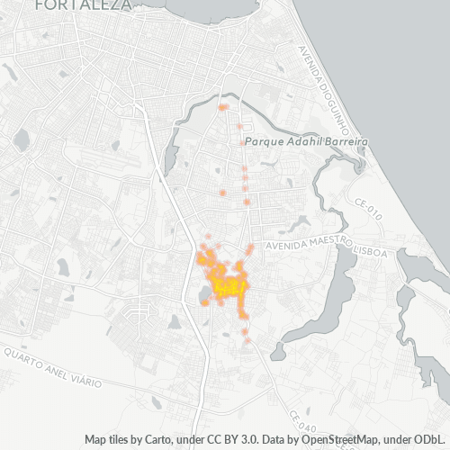 60841-000 Mapa de calor de densidad empresarial