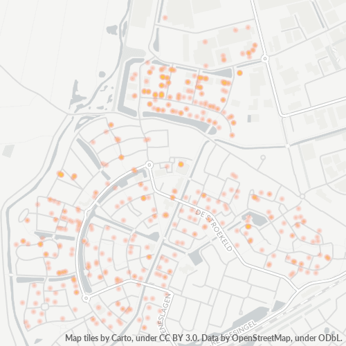 Heatmap voor postcode 7463