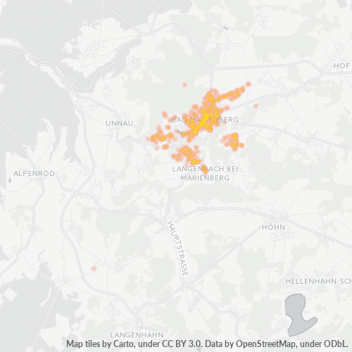 Heatmap für plz 56470