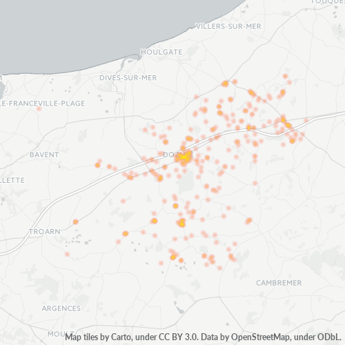 14430 Thermocarte de densité d'activité