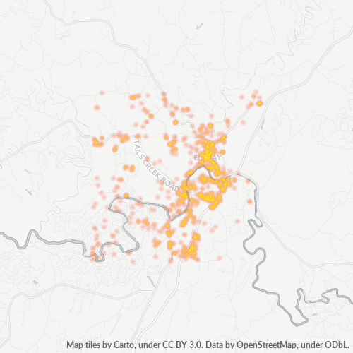 30540 Business Density Heatmap