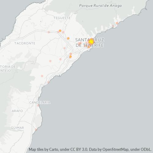 38002 Mapa de calor de densidad empresarial