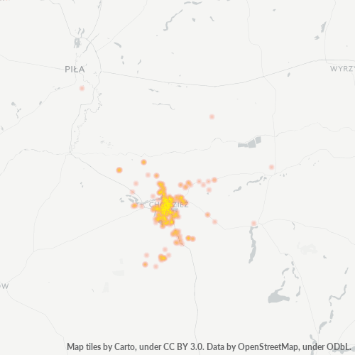 64-800 Mapa intensywności działalności gospodarczej