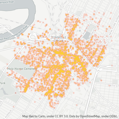 07306 Business Density Heatmap