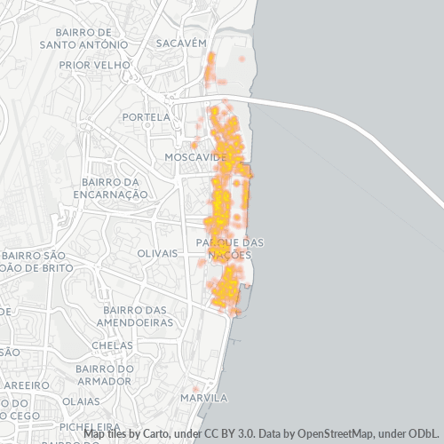 1990 Heatmap de Densidade da Empresa
