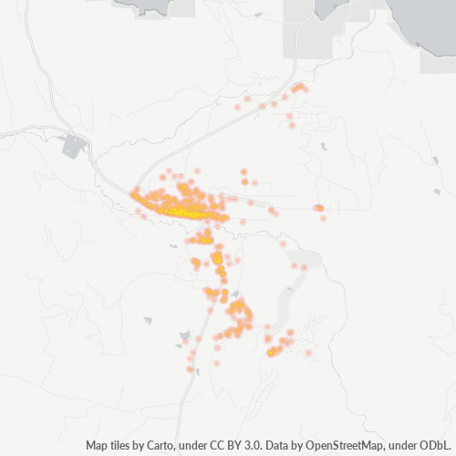 80446 Business Density Heatmap