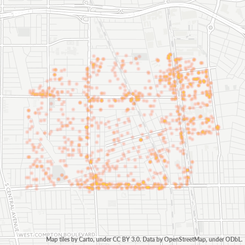 90222 Business Density Heatmap