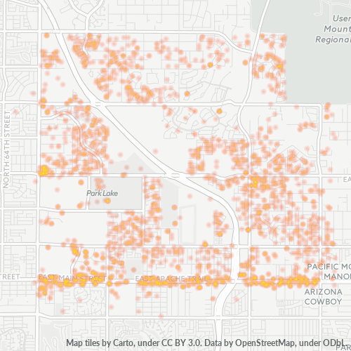 85207 Business Density Heatmap