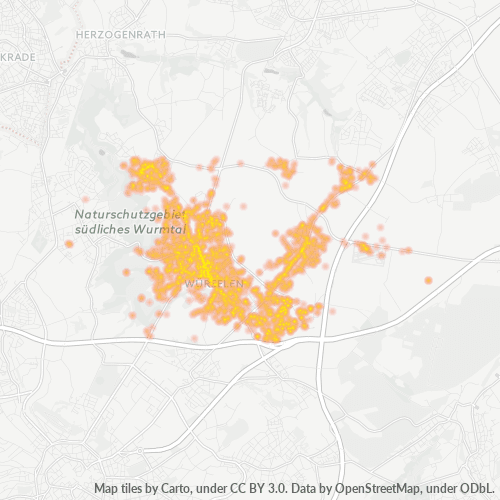Heatmap für plz 52146