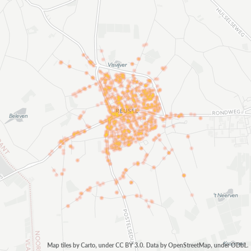 Heatmap voor postcode 5541