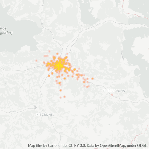 Heatmap für postleitzahl 6380