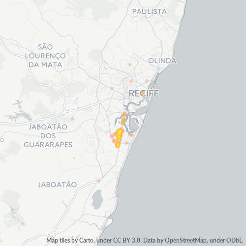 51200-000 Mapa de calor de densidad empresarial