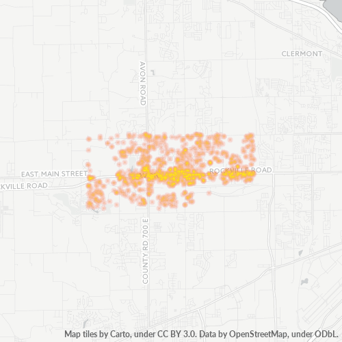 46123 Business Density Heatmap