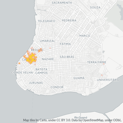 66017-000 Heatmap de Densidade da Empresa