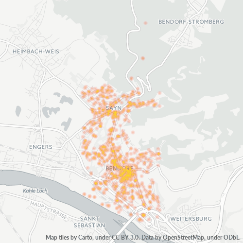 Heatmap für plz 56170