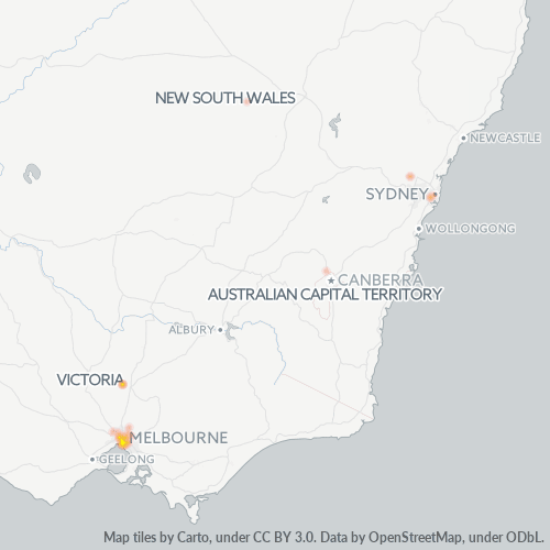 3186 Business Density Heatmap