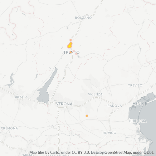 Mappa di calore per cap 38015