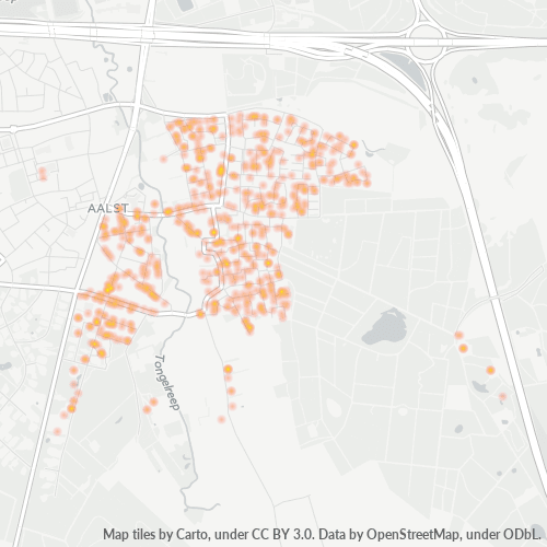 Heatmap voor postcode 5583