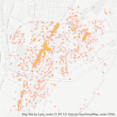 40272 Business Density Heatmap