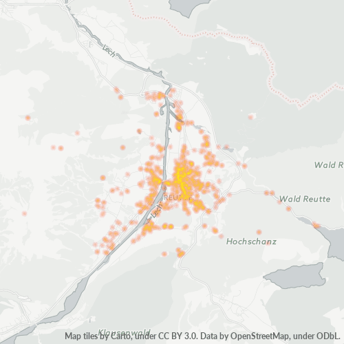 Heatmap für postleitzahl 6600