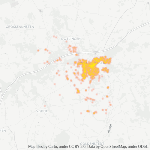 27793 Standortdichte-Heatmap