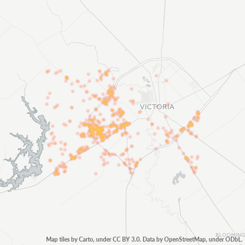 77905 Business Density Heatmap