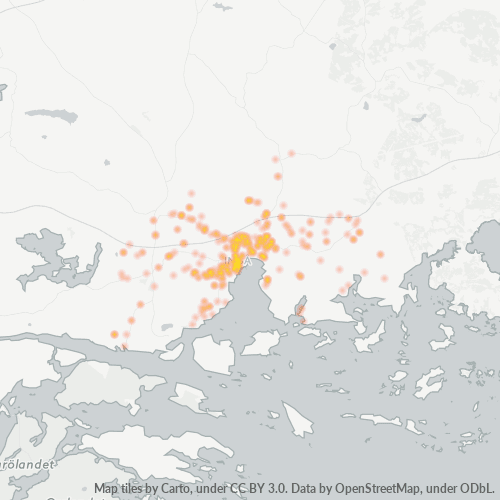 10210 Yritystiheys lämpökarttana