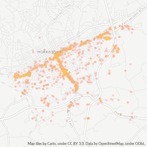 37813 Business Density Heatmap