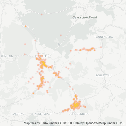 Heatmap für plz 09481