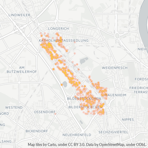 50739 Standortdichte-Heatmap