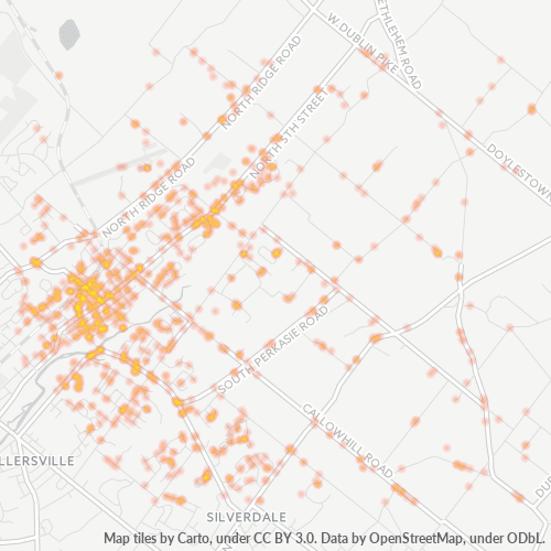 18944 Business Density Heatmap