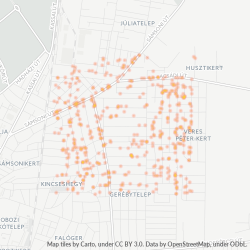 4033 Vállalati sűrűségi térkép