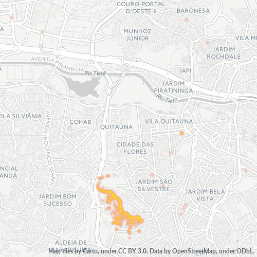 06160-000 Heatmap de Densidade da Empresa