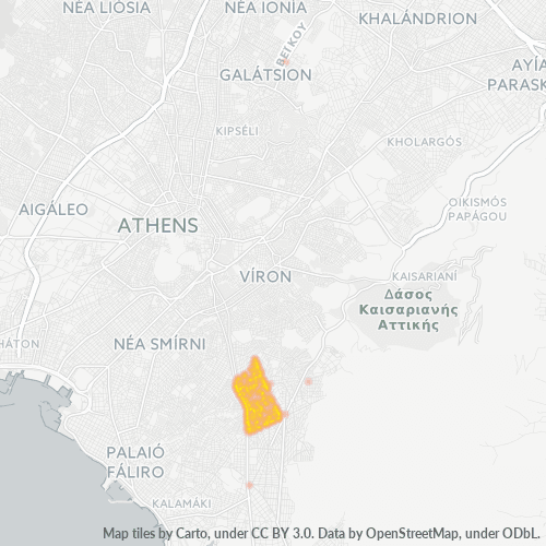 163 46 Χάρτης θερμότητας πυκνότητας επιχείρησης