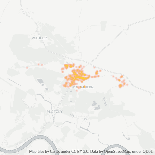 Heatmap für plz 39245