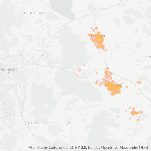 Heatmap für plz 78655
