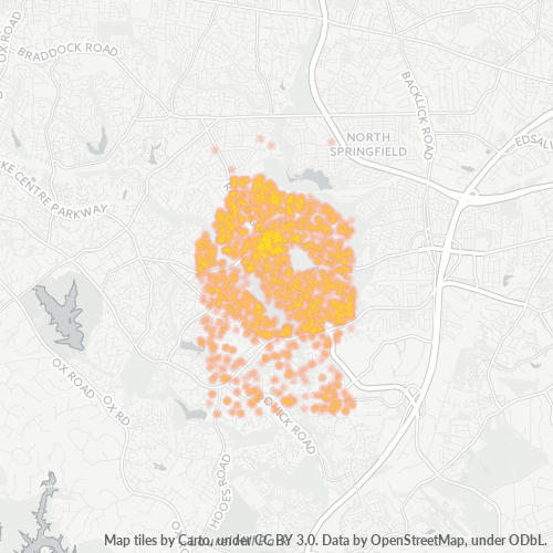 22152 Business Density Heatmap