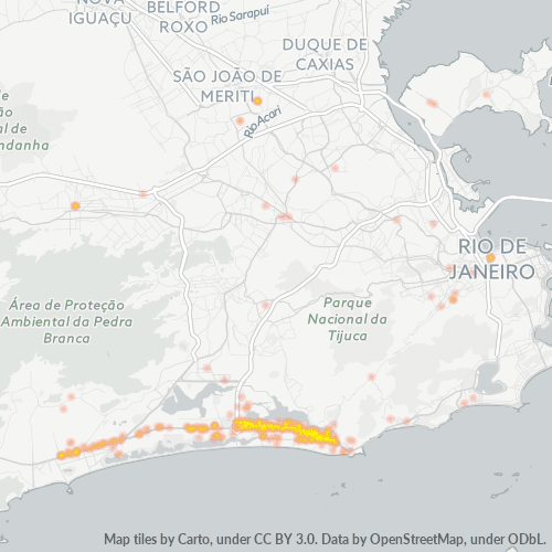 22640-000 Mapa de calor de densidad empresarial