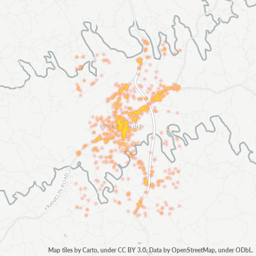 24151 Business Density Heatmap