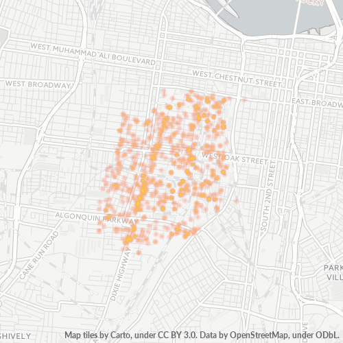 40210 Business Density Heatmap