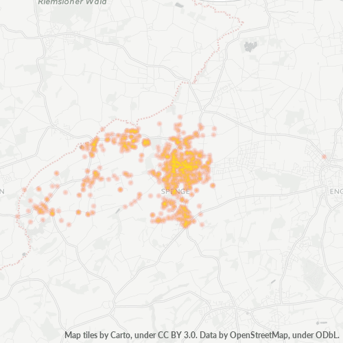 Heatmap für plz 32139