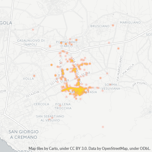 Mappa di calore per cap 80048