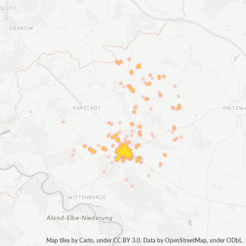 19348 Standortdichte-Heatmap