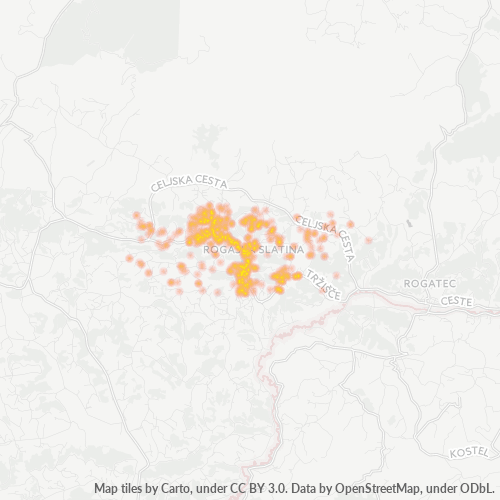 3250 Zemljevid gostote poslovanja