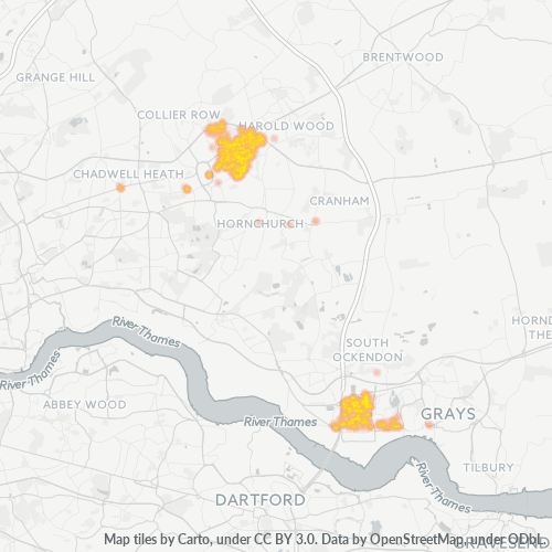 RM2 Business Density Heatmap