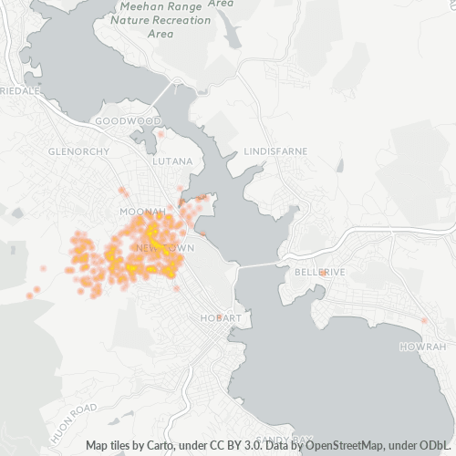 7008 Business Density Heatmap