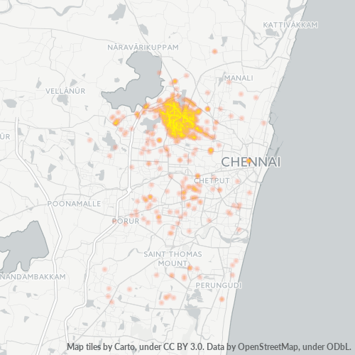 600099 Business Density Heatmap