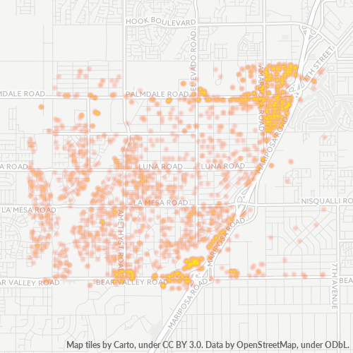 92392 Business Density Heatmap