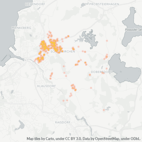 24232 Standortdichte-Heatmap