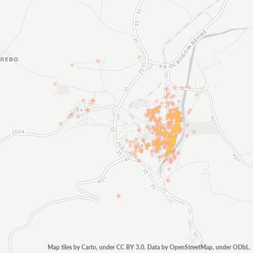 5500 Топлинна карта на бизнеса